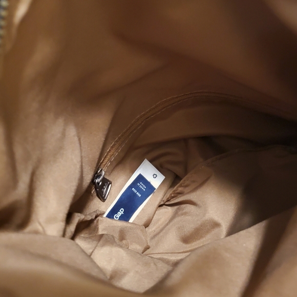 Gap Metallic Bronze Bow Accent Flap Evening Handbag With Chain Strap - Picture 6 of 6